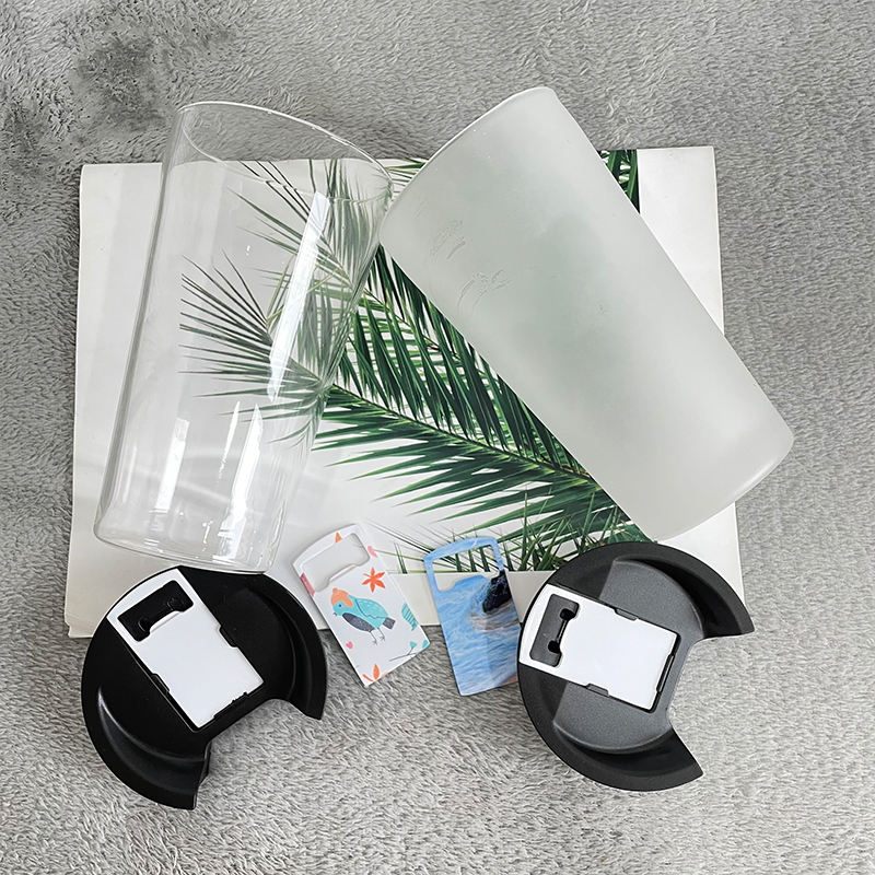 USA Presale_ Sublimation 20oz Clear Beer Opener Pint Glass Cups with Opener Lid for DIY Sublimation Printing_ miki