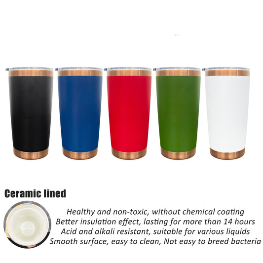Ceramic Lined 20oz Copper Plated Travel Tumblers with Magnetic Lids for Laser Engraving_ miki