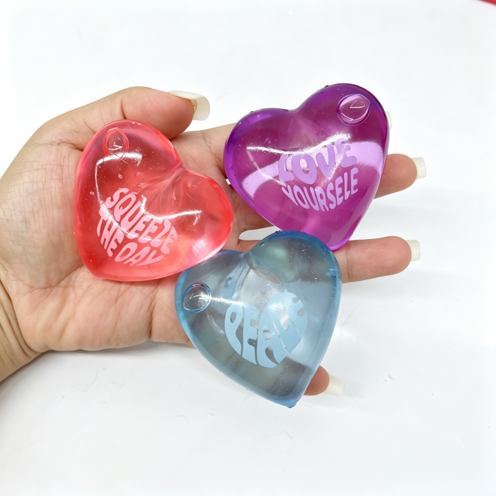 Needoh good vibes only heart shape squishy toy _miki