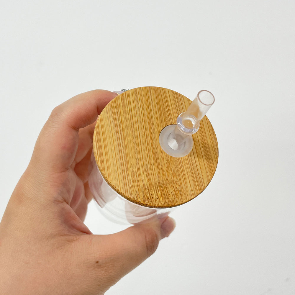 Sublimation Snowglobe Double Walled 3oz Mini Shot Glass with Lid and Straw Pre-drilled with Stopper_ miki