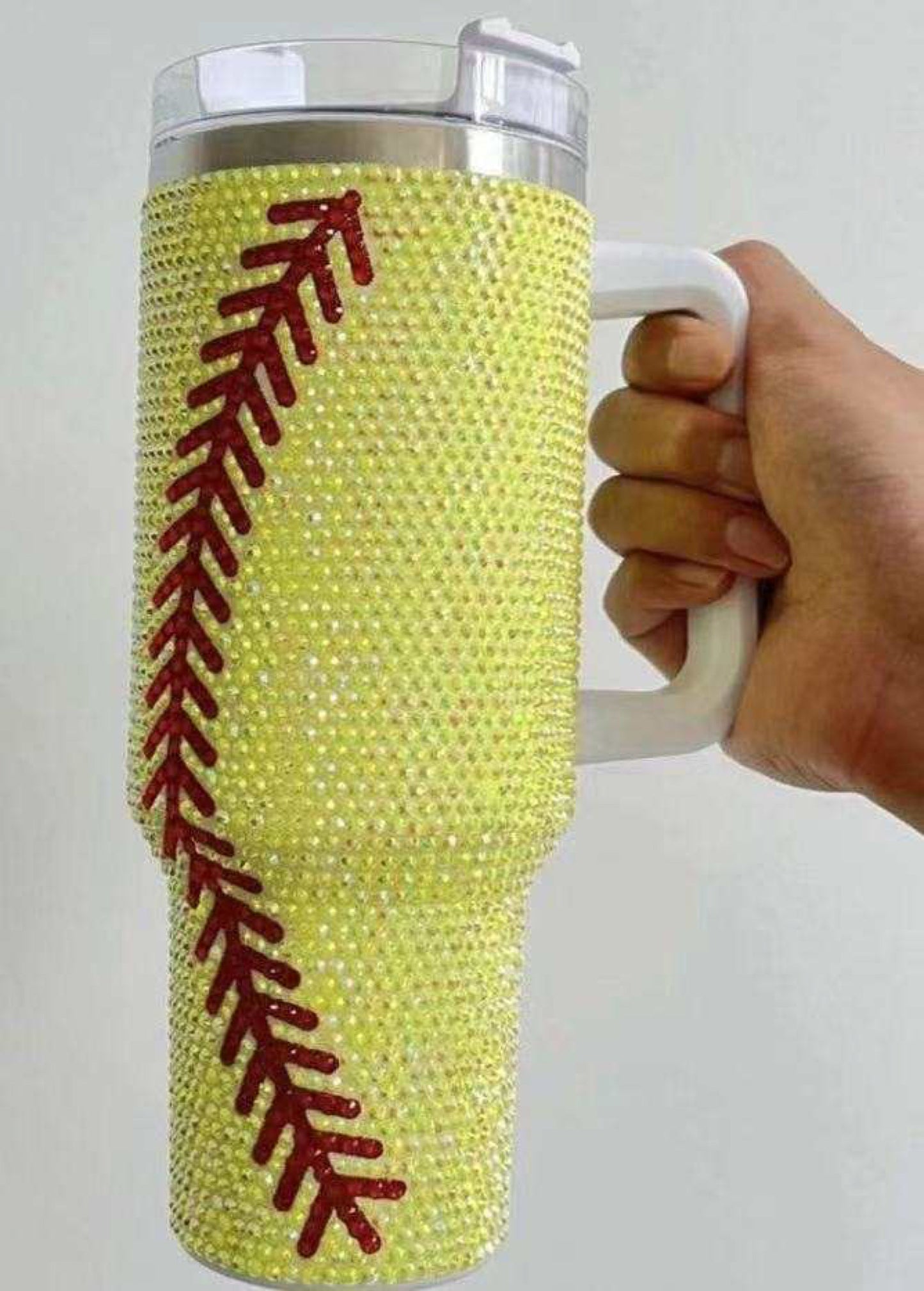 football baseball softball 40oz rhinestone bling tumbles_miki