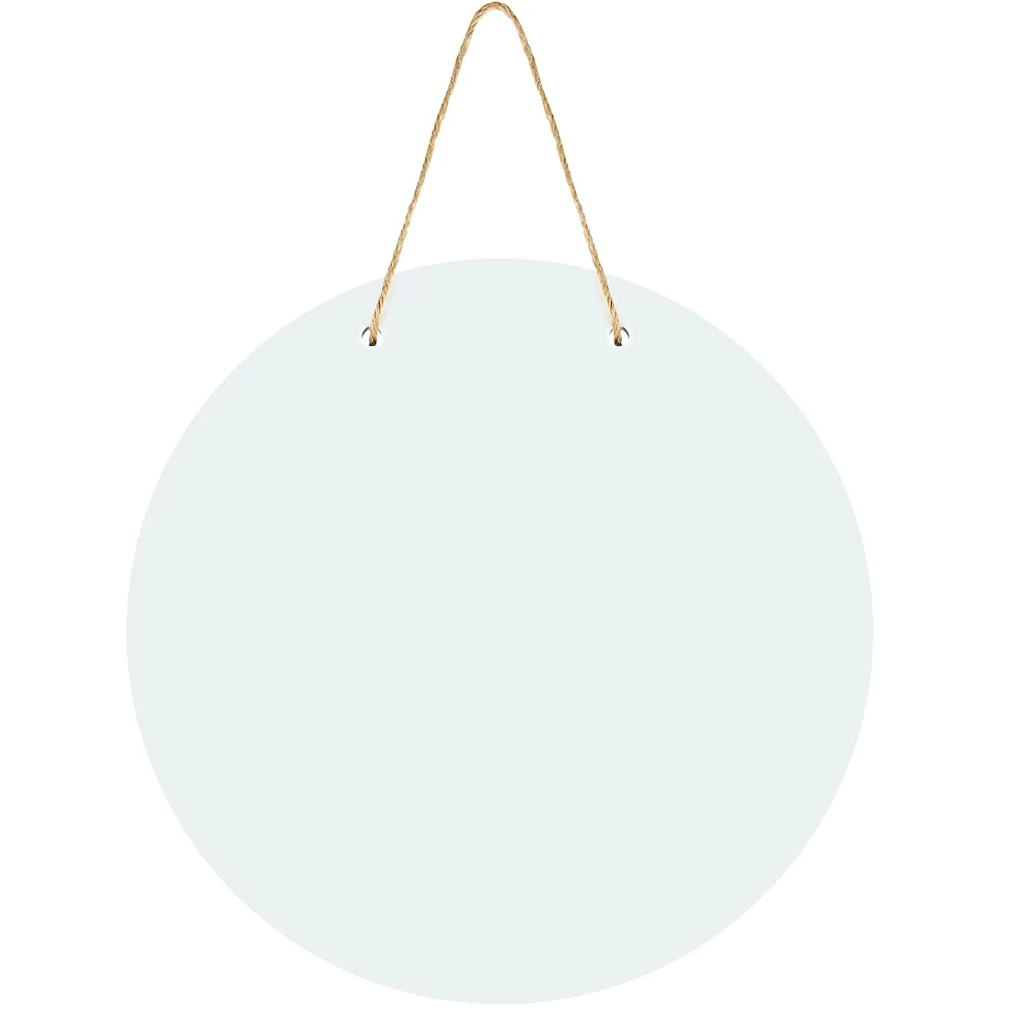 White Sublimation 10 12 Inches MDF Round Shape Wood Hanging for Home, Garden,Yard Christmas deco_ miki