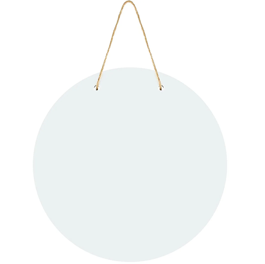 White Sublimation 10 12 Inches MDF Round Shape Wood Hanging for Home, Garden,Yard Christmas deco_ miki