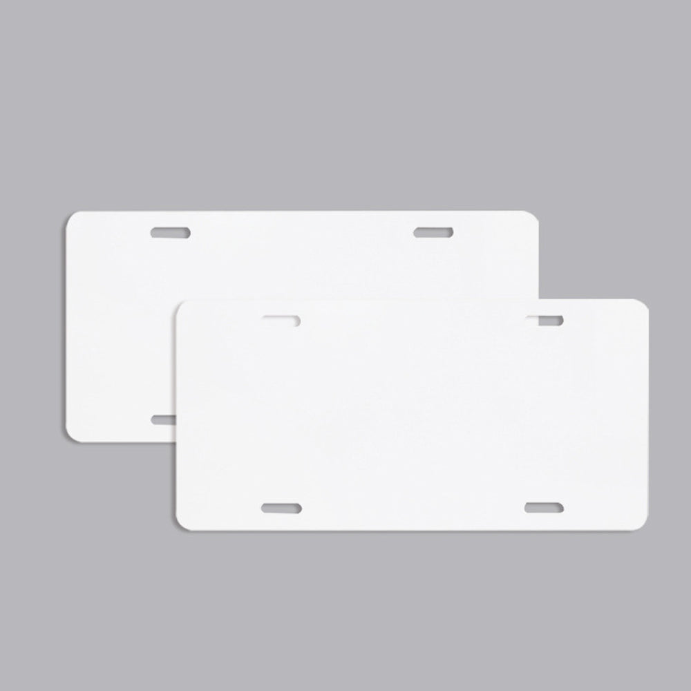sublimation blank white aluminum Metal license plates 6"x 12" license holders for DIY hot printing_miki