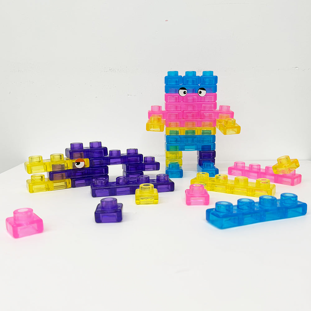 Jelly Blox style 40pcs soft jelly building blocks for toddlers and kids_ miki