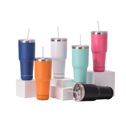 powder coated 30oz speaker mug with lid_miki