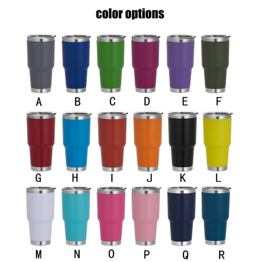 Yeti-Style Powder Coated 30oz Stainless Steel Mug With Sliding Lid For Laser Engraving_Miki