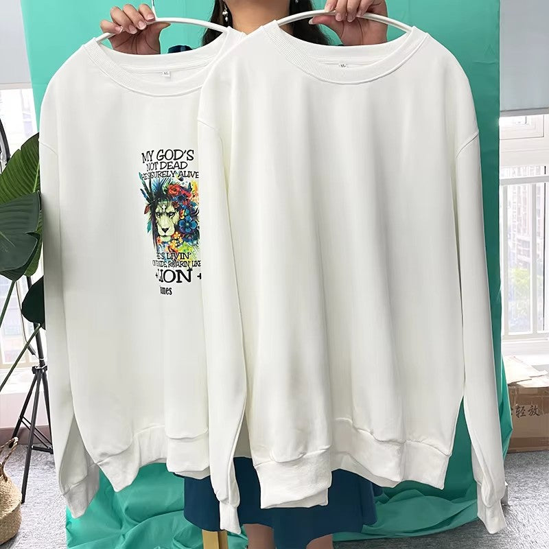 USA RTS_ round neck Sweatshirts for White Sublimation Transfer_ miki
