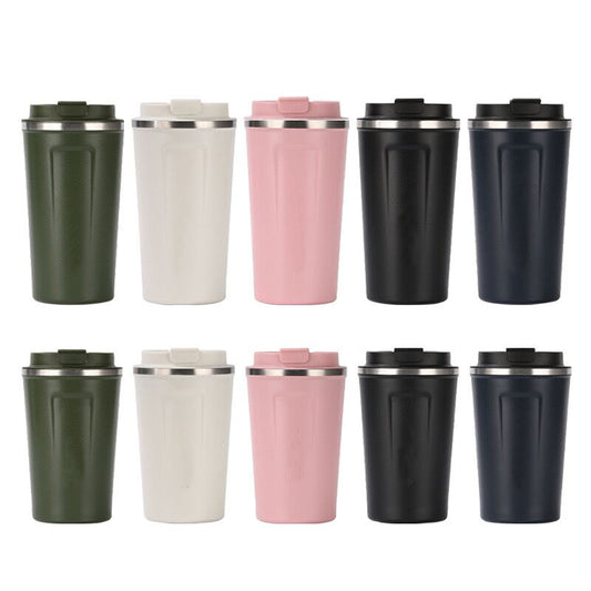Spill Proof lid 380ml 500ml double walled vacuum insulated coffee mugs_miki
