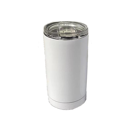 USA RTS_ Sublimation White 15oz Straight Tumbler With Screw on Slide Lid_ miki
