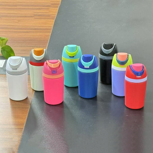 12oz Owala Style Insulated Stainless Steel Water Bottles with Flip Straw Lid For Laser Engraving_miki