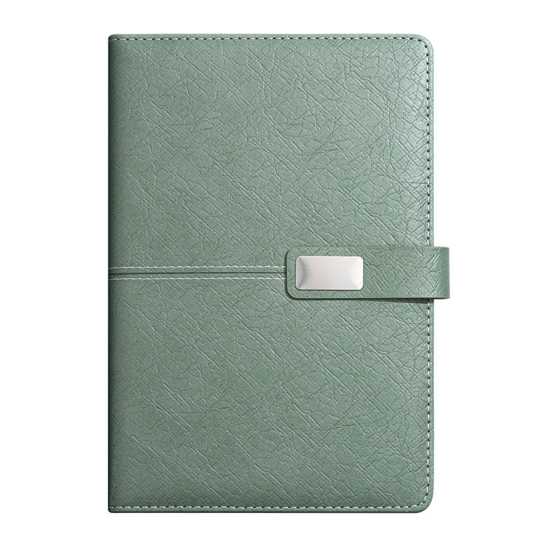 A5 Lined Leather Notebook Hardcover Journal Set with Pen, Insulated Thermos, USB Drive and Gift Box for School,office ,Business_miki
