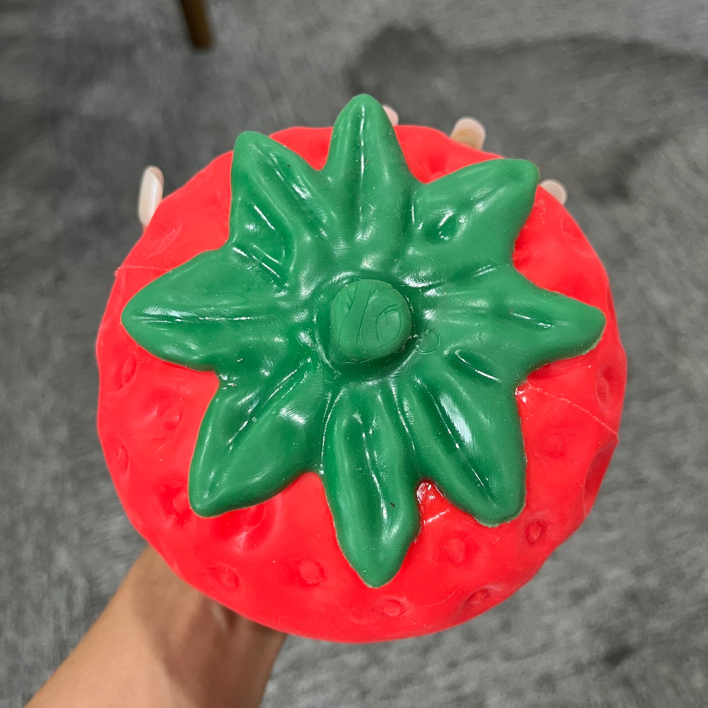 USA Presale_ big Strawberry emoji squishy toy _miki