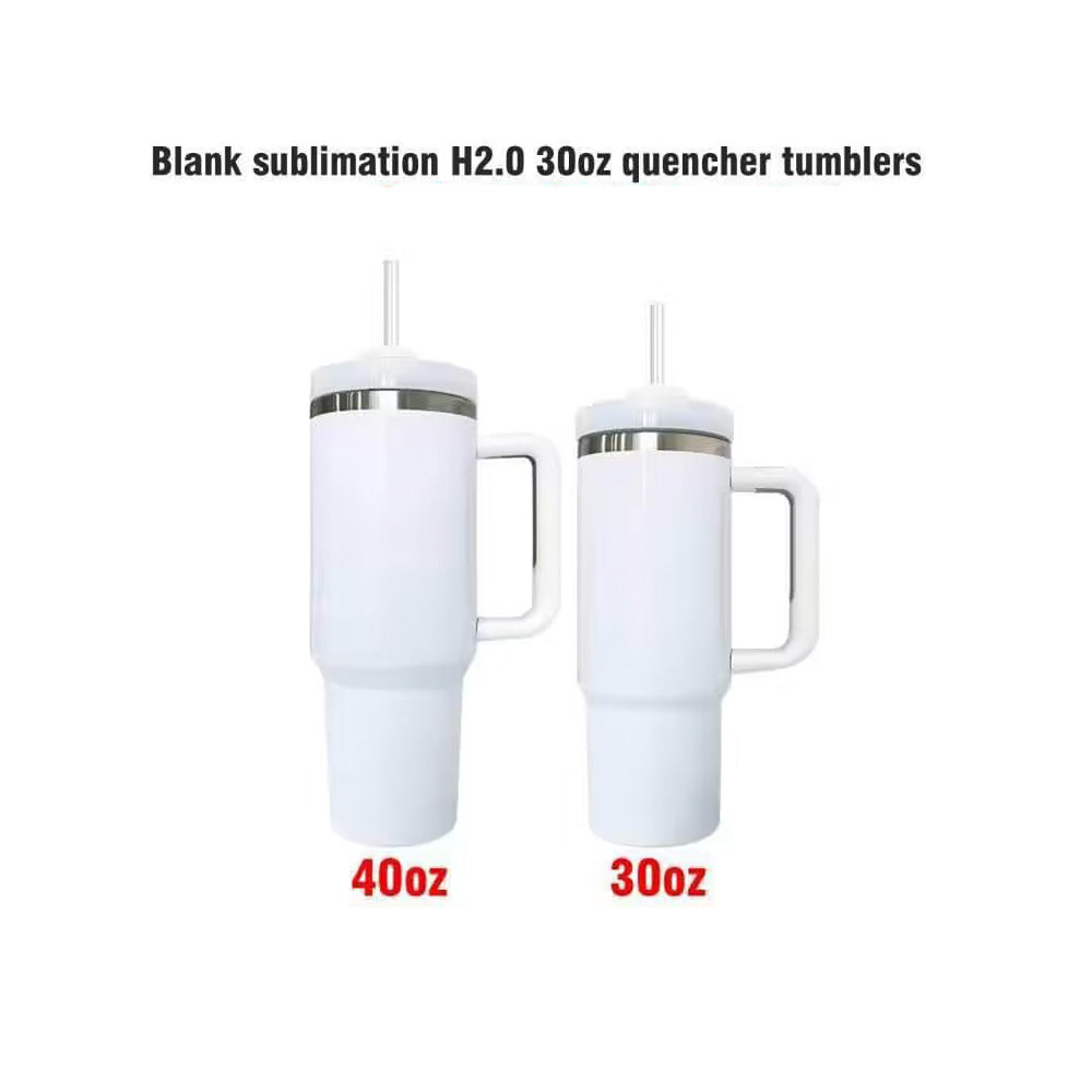 sublimation white H2.0 30oz 40oz quencher tumbler with handle _miki