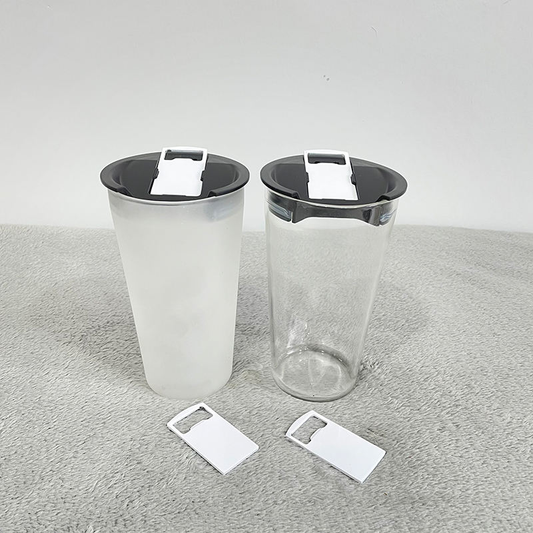 USA Presale_ Sublimation 20oz Clear Beer Opener Pint Glass Cups with Opener Lid for DIY Sublimation Printing_ miki