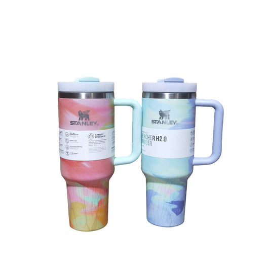 Stanley tie dyed H2.0 40oz quencher tumbler wirh handle_miki