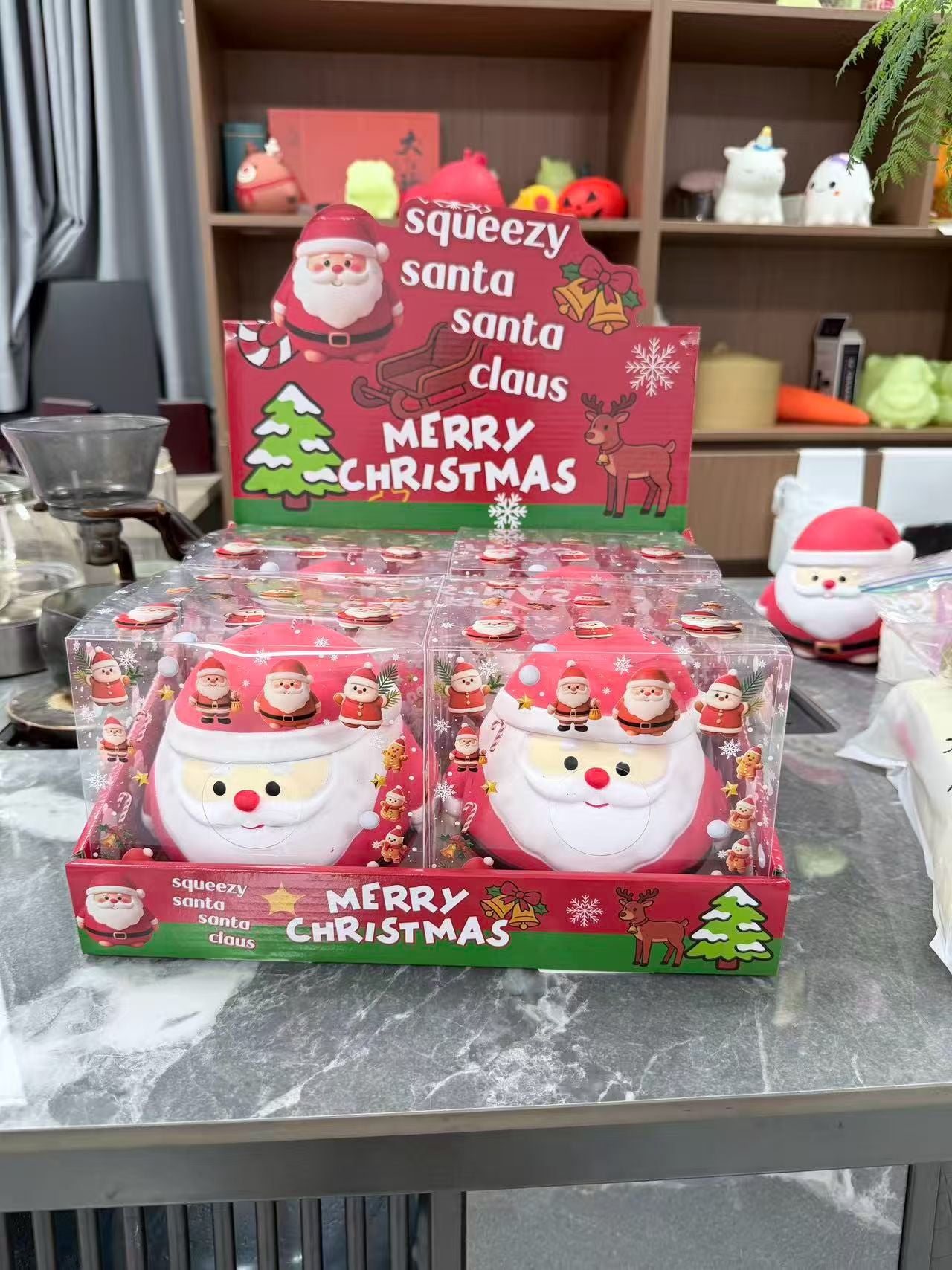 Jumbo Christmas Santa Claus Snowman Reindeer squishy toys _ miki