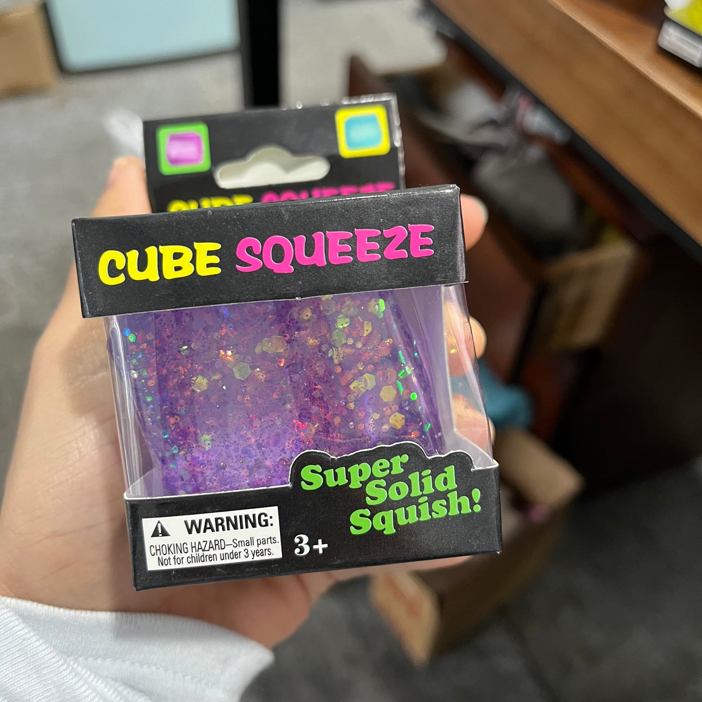 USA Presale_5cm Sparkly Glitter Squeeze Ice Cubes with Gift Box_ miki