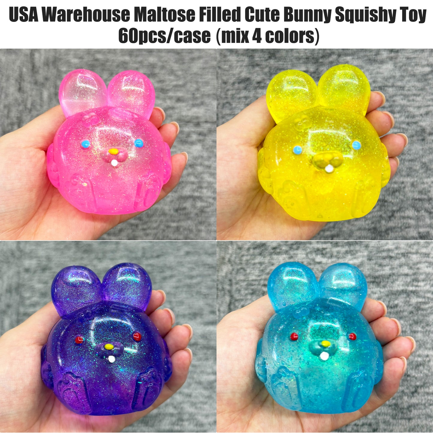 USA Presale_ Maltose Filled Cute Bunny Squishy Toy _miki