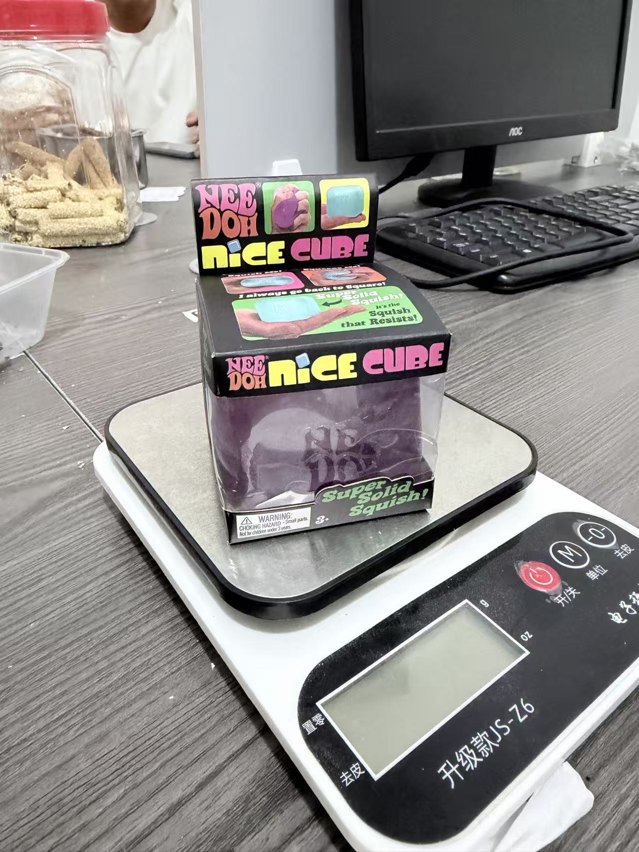USA Presale_ 5.5cm “Nee Doh” Nice Cubes individual gift box with logo on both cubes and boxes_ miki