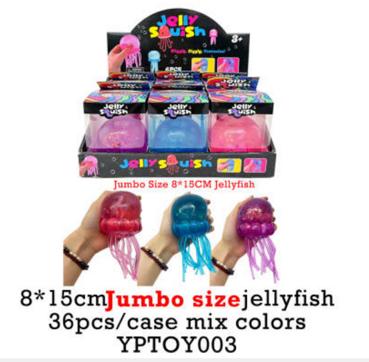 USA Presale_ 8*15cm Jumbo Size Jellyfish Squishy Toys _miki