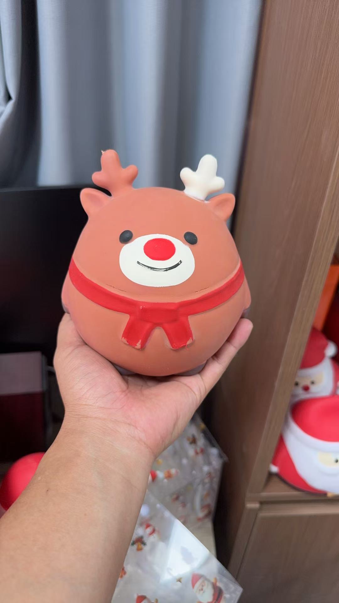 Jumbo Christmas Santa Claus Snowman Reindeer squishy toys _ miki