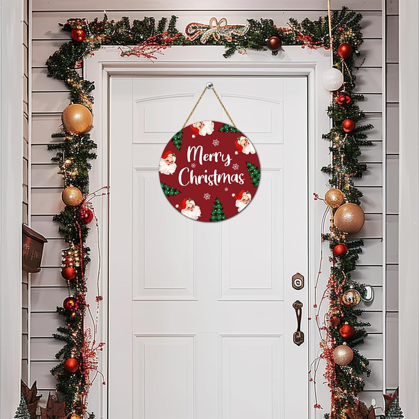 White Sublimation 10 12 Inches MDF Round Shape Wood Hanging for Home, Garden,Yard Christmas deco_ miki