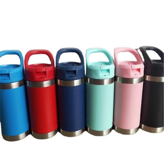 YETI Rambler 12oz Kids stainless steel water Bottle with Straw Cap_miki
