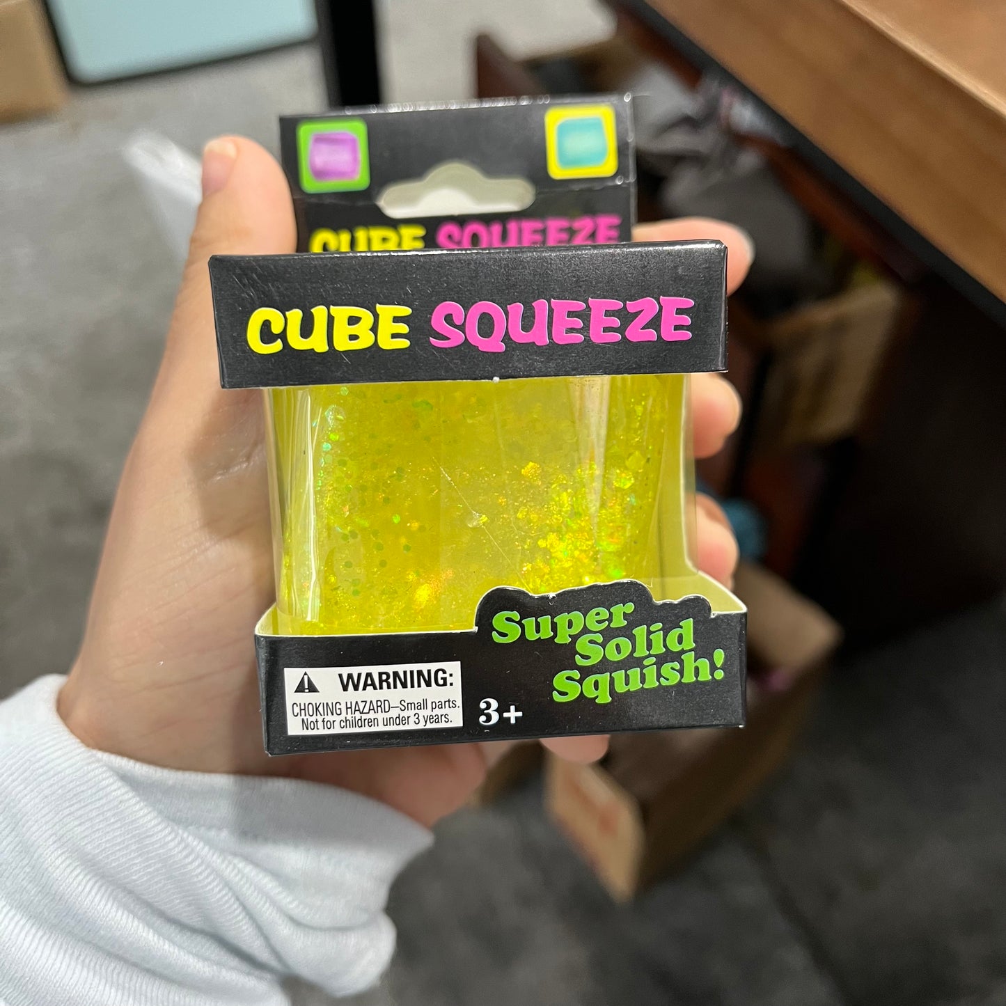 USA Presale_5cm Sparkly Glitter Squeeze Ice Cubes with Gift Box_ miki