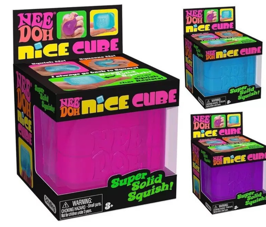 5.5cm “Nee Doh” Nice Cubes individual gift box with logo on both cubes and boxes_ miki