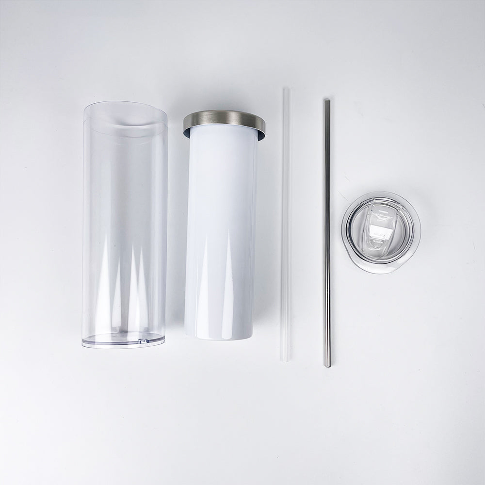 USA RTS_ Sublimation 20oz Stainless Steel Snow Globe Tumbler with Pre-Drilled Bottom and Plug_ miki