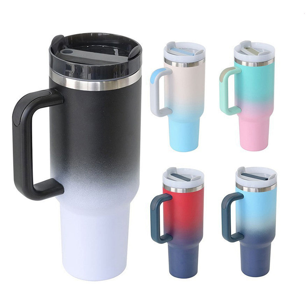 Powder coated ombré H2.0 40oz quencher tumbler for laser engraving_miki