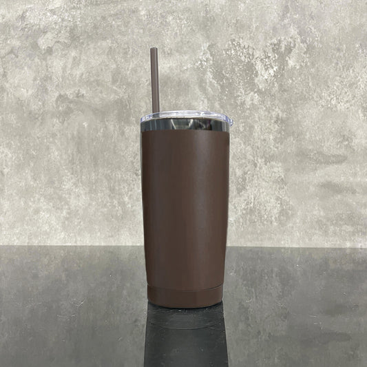 Chocolate Powder Coated 20oz Black Plated Yeti Style Coffee Mugs For Laser Engraving_miki