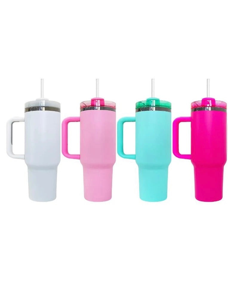USA RTS_  4 packs Black Plated 40oz Powder Coated Quencher Tumblers For Laser Engraving_miki