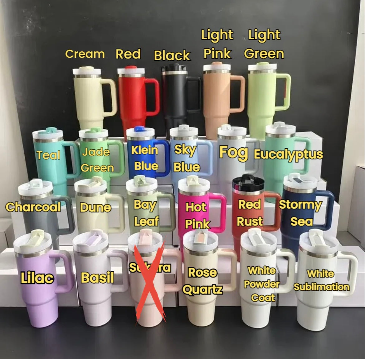 H2.0 Powder Coated 40oz Quencher Tumblers _miki