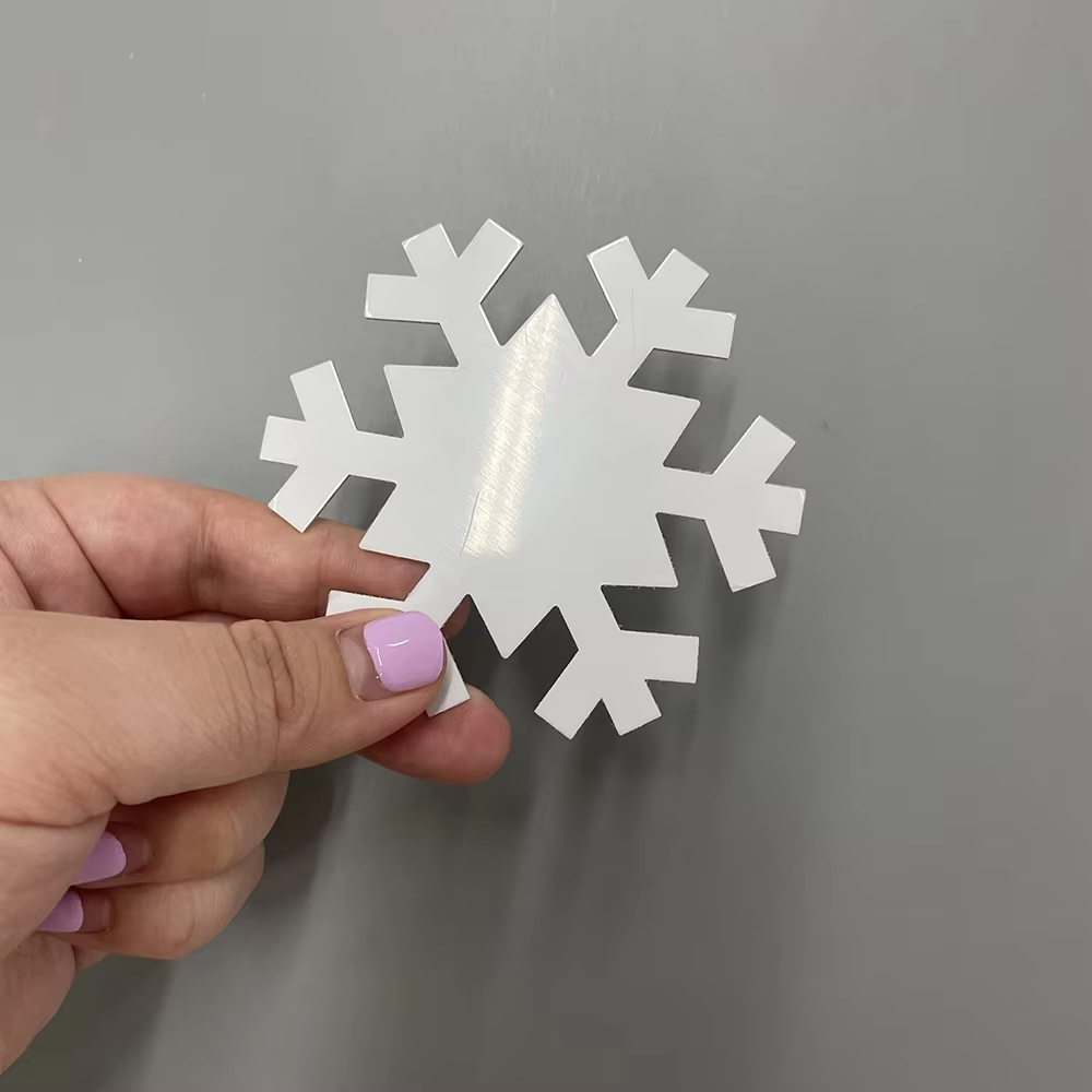 USA RTS_ Sublimation Aluminium Ornaments Mixed Shape for DIY Crafts Christmas Decorations with String_ Miki