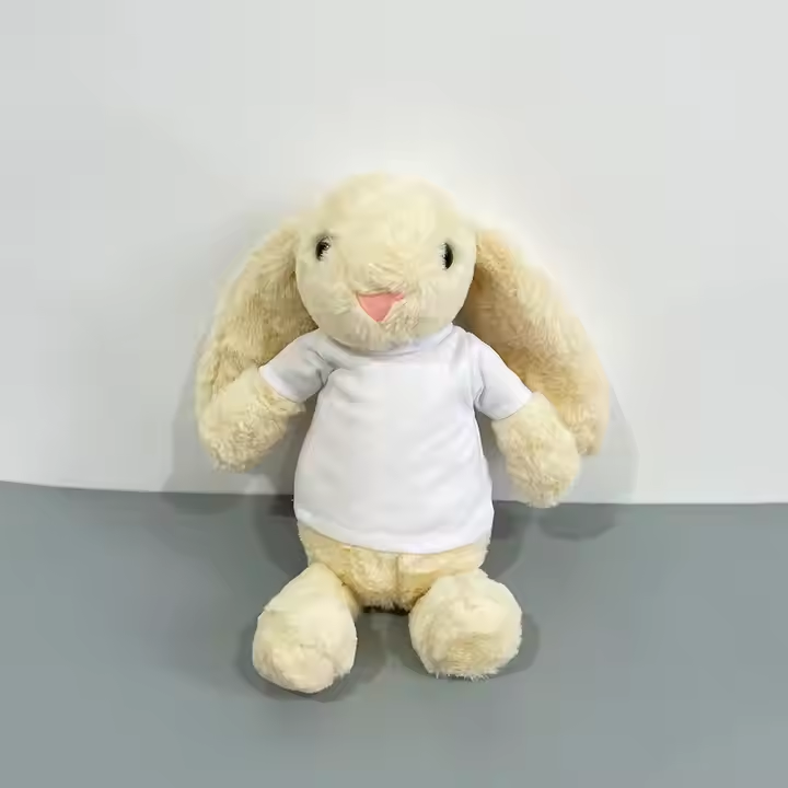 Easter Bunnies Toys With removeable white Sublimation T shirts_miki