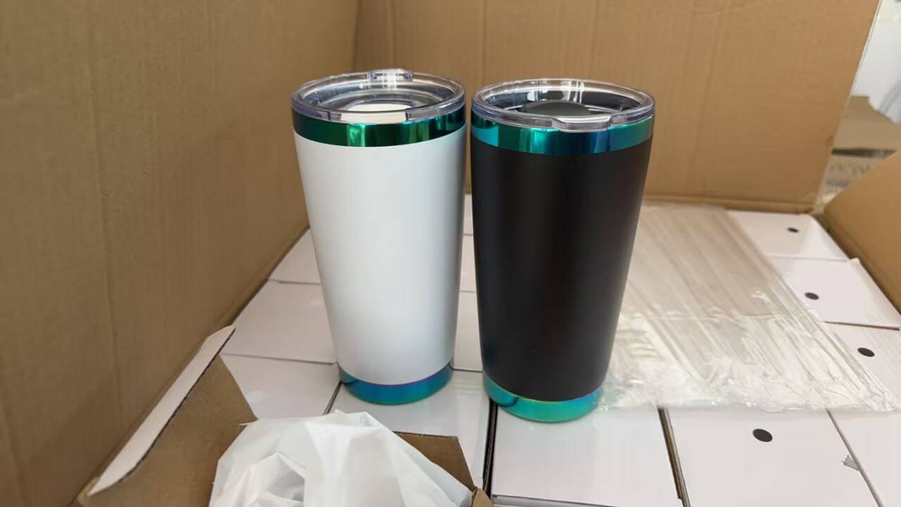 20oz Green Plated Yeti Style Powder Coated Coffee Mug With Magnetic Slide Lid For Laser Engraving_ Miki