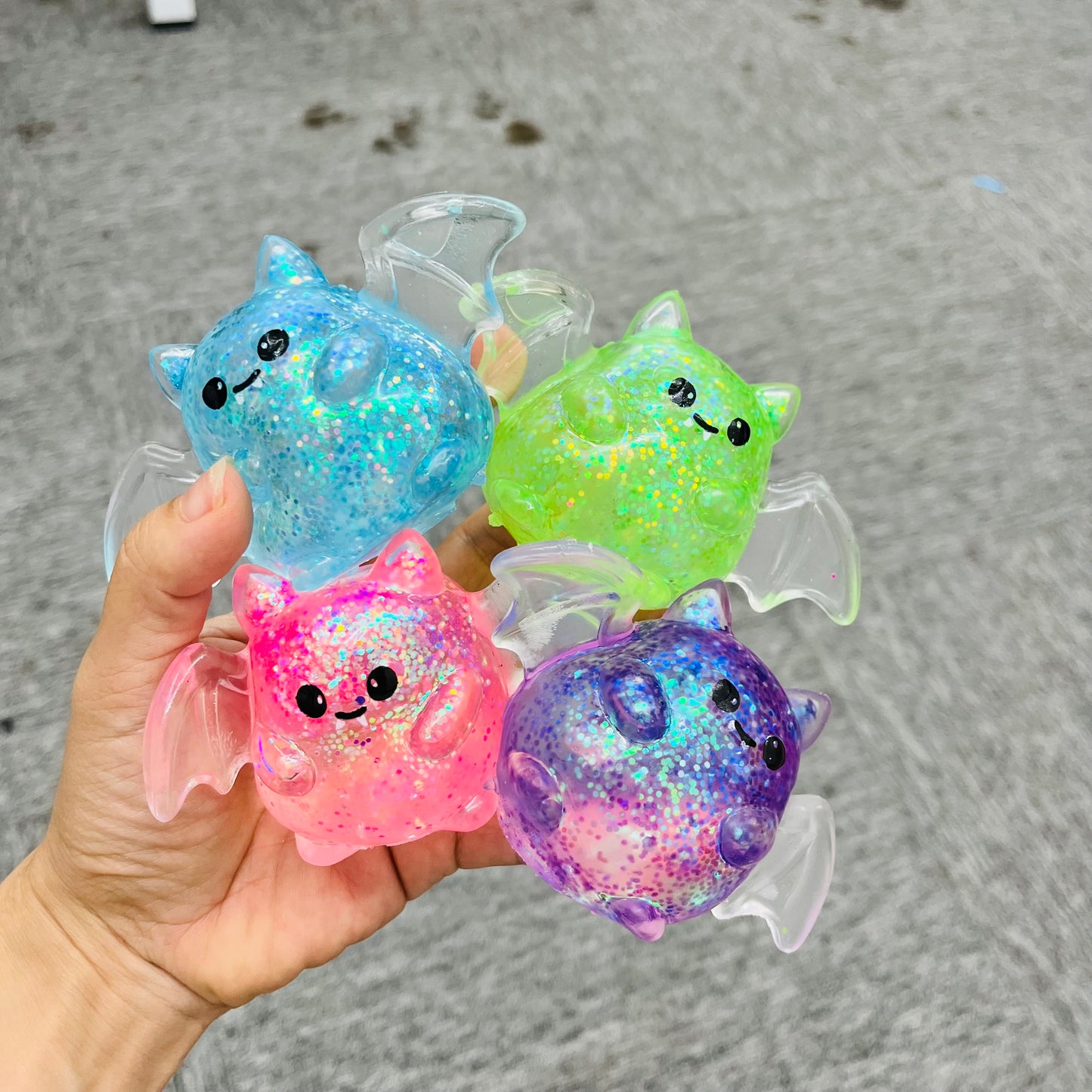 Needoh Halloween pumpkin ghost bat Squishy Toys _ miki