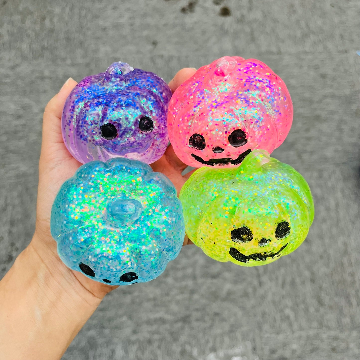 Needoh Halloween pumpkin ghost bat Squishy Toys _ miki