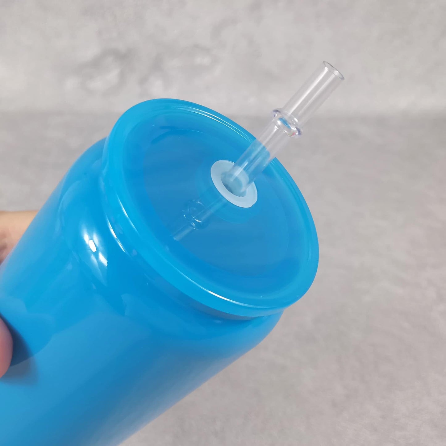 USA Presale_ Sublimation Neon Colored 16oz Vacuum Insulated Stainless Steel Can with PP Lid and Straw_ miki
