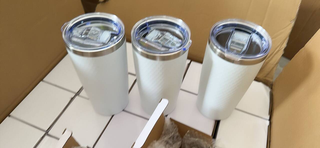 Golf Ball Dimple 20oz stainless steel Coffee Mug With Lid For Laser Engraving_ Miki