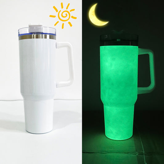 USA Presale_ Glow In The Dark Sublimation White Blank 40oz Tumblers _miki