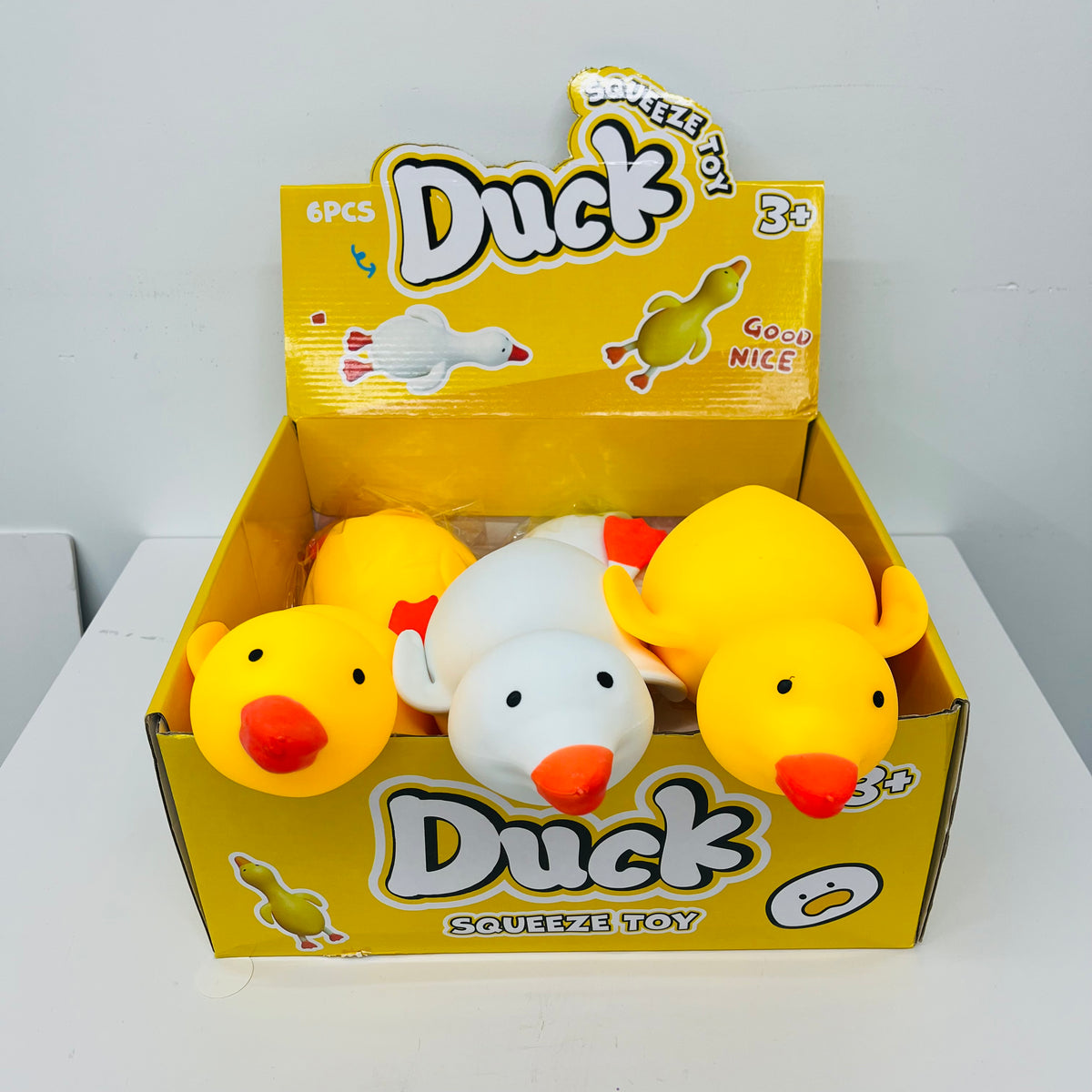 USA RTS_ 36*16.5 cm Jumbo Duck Squishy Fidget Toy flour flour filled_ miki
