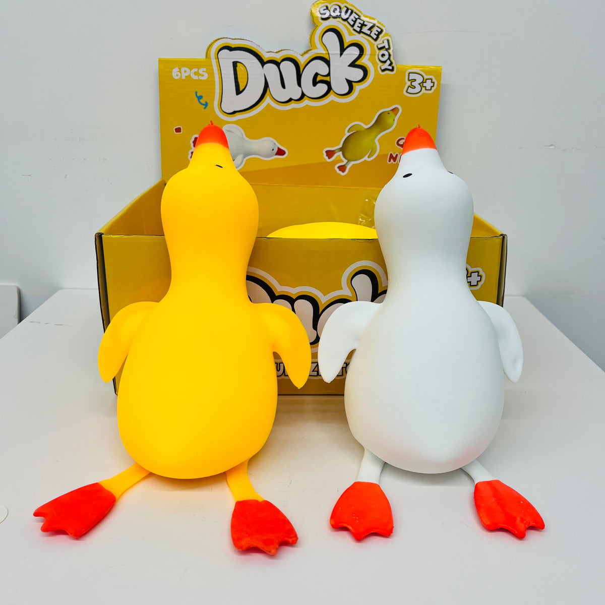 USA RTS_ 36*16.5 cm Jumbo Duck Squishy Fidget Toy flour flour filled_ miki