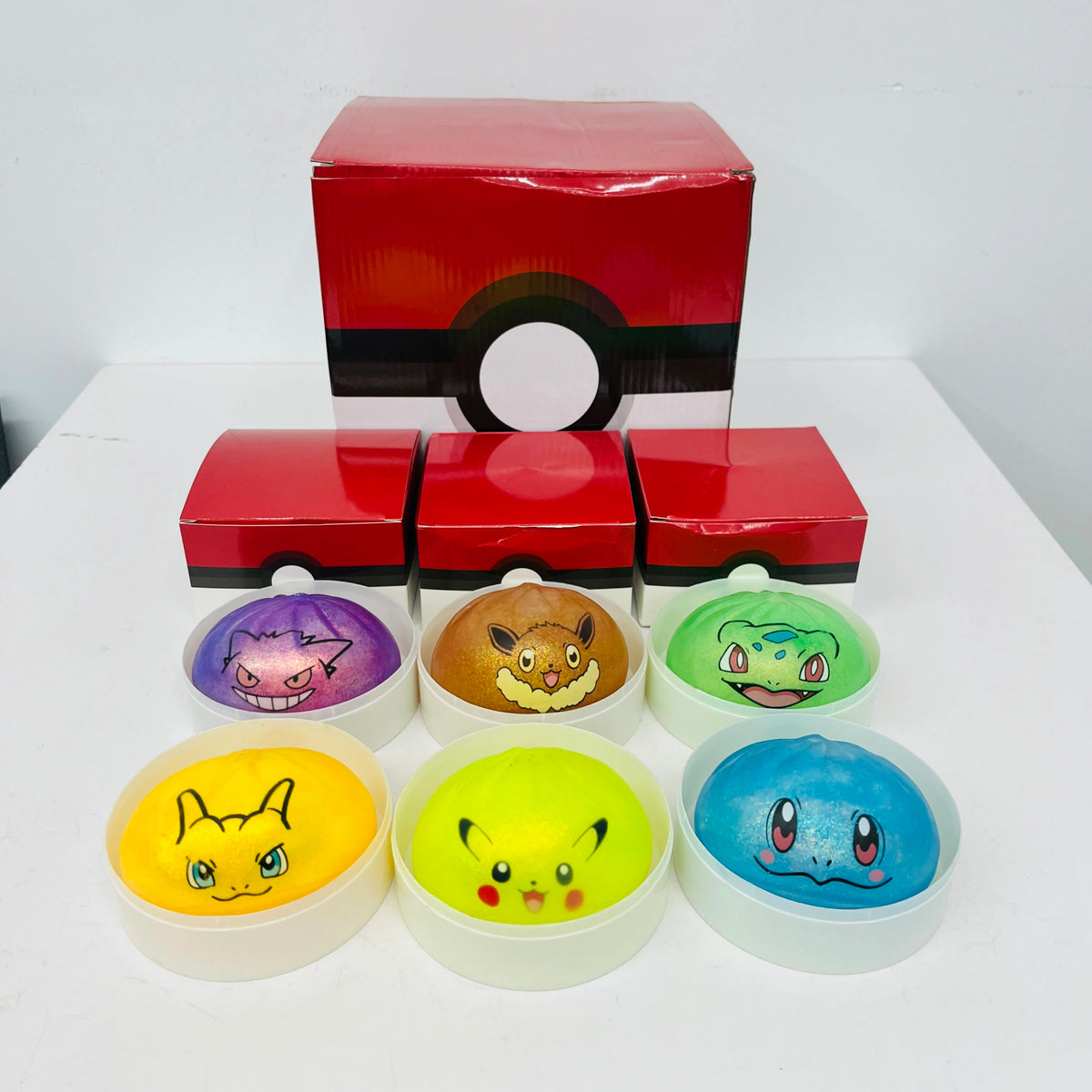Pokémon dumplings squishy toys with individual steamer and box_ miki