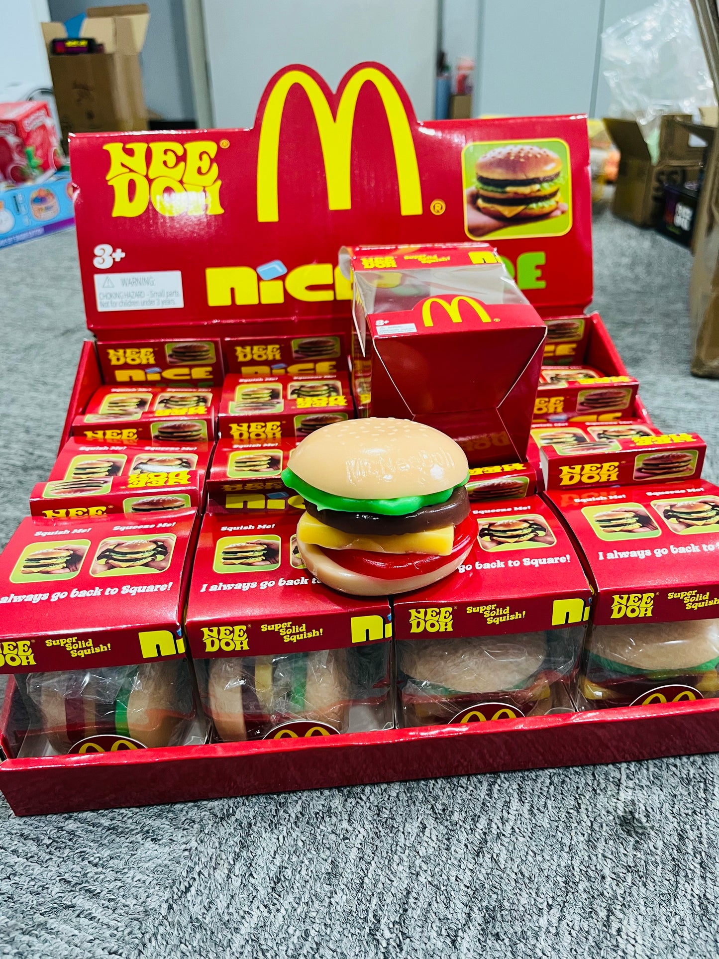 Needoh Removable kids DIY McDonald's Hamburger squishy kit _Miki
