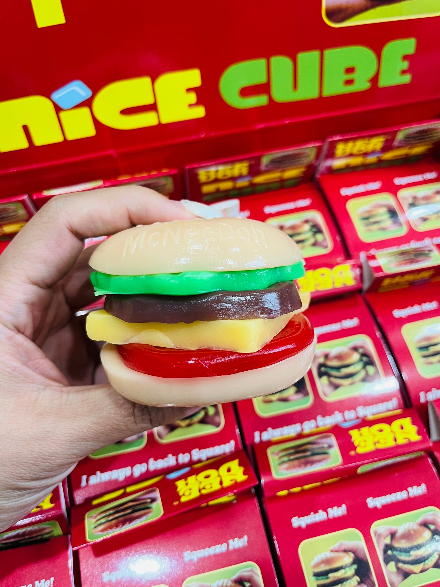 Needoh Removable kids DIY McDonald's Hamburger squishy kit _Miki