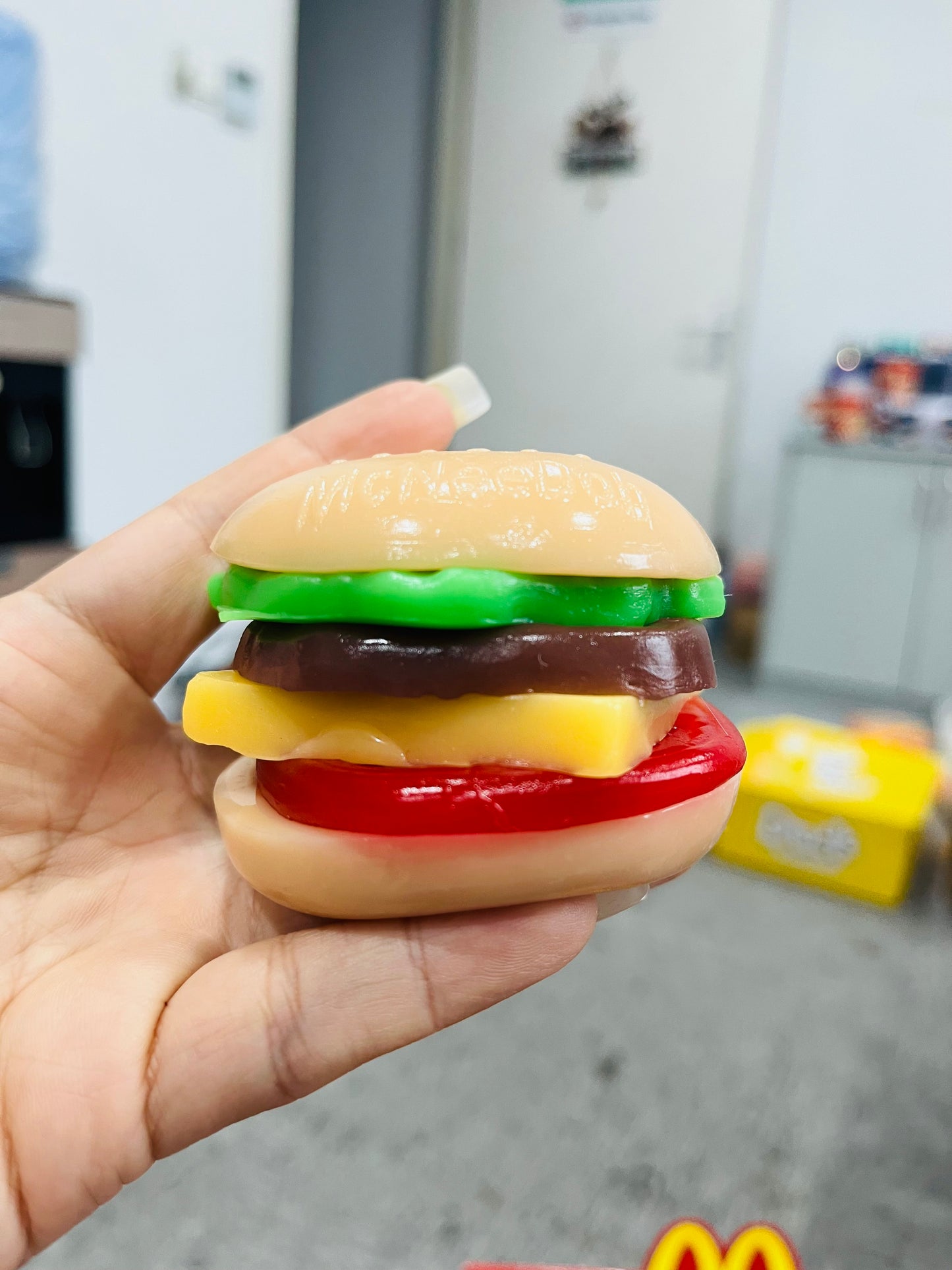 Needoh Removable kids DIY McDonald's Hamburger squishy kit _Miki