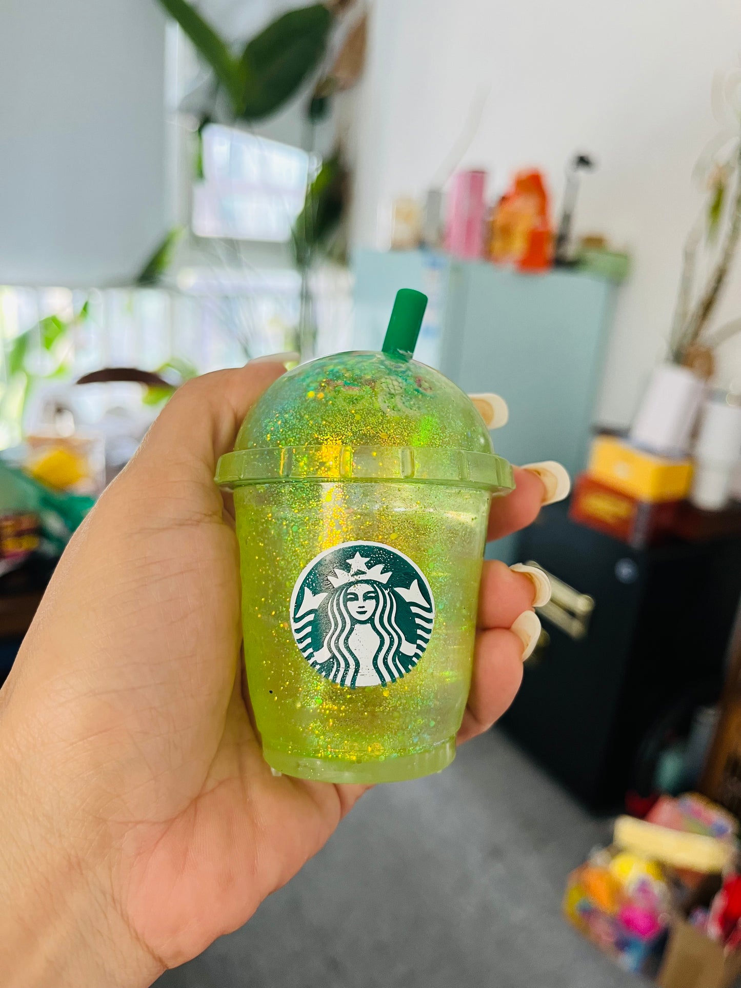USA Presale_ Needoh Glitter Starbucks Squishy Toys _ miki